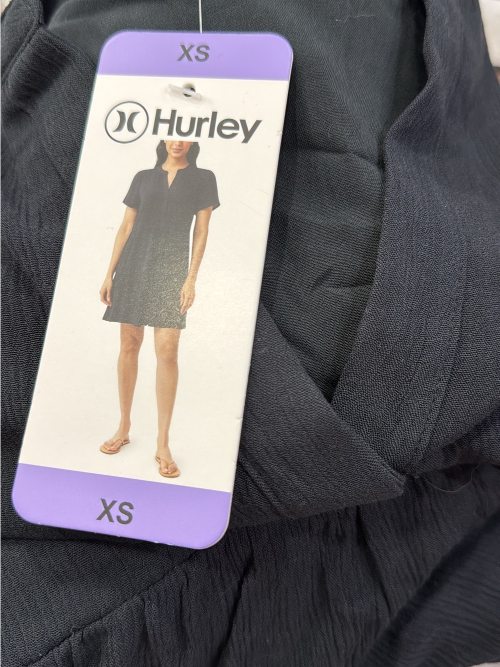 Hurley Women's Black Short Sleeve Dress